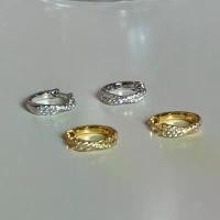 ราคา Suwann.na [ราคาต่อคู่] ต่างหู ต่างหูเงินแท้ ต่างหูห่วง ห่วงไขว้เพชร เงิน, ทอง ขายดีประจำเดือนนี้ (1734340287301257198)