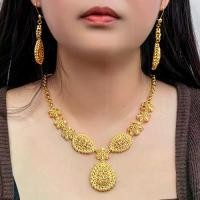 ราคา ชุดเครื่องประดับ ชุบทอง สร้อยคอเจ้าสาว ต่างหู ชุดสองชิ้น เครื่องประดับอินเดียและดูไบ สร้อยคอหยดน้ำตา เครื่องประดับอินเดีย (1732650672754492673)