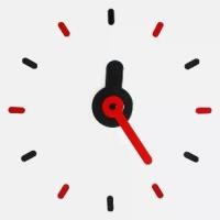 ราคา ระเบียง， อเนกประสงค์, นาฬิกา On-Time V1M Black Red ดำแดง 48-60cmWall Clock DIY นาฬิกาแขวนผนัง ติดผนังไม่เจาะผนัง เข็มนาฬิกาใหญ่ น้ำหนักเบา, ความจำเป็นในชีวิตประจำวัน, (1733887342689420540)