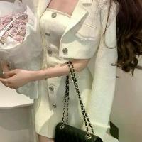 ราคา เสื้อคลุมผ้าทวิต+เดรสเกาะอก เรียบง่ายมีสไตล์ ตกแต่งพู่ สวยหรู ดูแพง ดินเนอร์ ปาร์ตี้ ออกงาน ใส่ได้ทุกโอกาส (1734023487297979927)