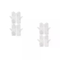 ราคา ถุงมือแต่งงานผ้าซาตินเรียบหรู สำหรับเจ้าสาว 4 คู่ เหมาะสำหรับจัดเลี้ยงเจ้าสาว ปาร์ตี้ โอเปร่า หมั้น และโอกาสทางการ สีขาว (1732539942150898714)