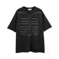 ราคา เสื้อยืดปักลายโครงกระดูกเต็มรูปแบบ Man ผู้ชาย (1734263883402675240)