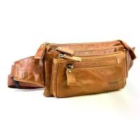 ราคา [จัดส่งทันที] Chinatown Leather กระเป๋า ผู้ชาย หนังวัวแท้ คาดเอว สะพายหน้าอก ซิปยื่นหน้าสีน้ำตาล แทน ดำ (1733879092240221509)