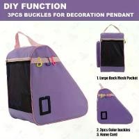 ราคา กระเป๋าสเก็ตบอร์ด กระเป๋าสเก็ตบอร์ดพร้อมสายสะพายและที่จับด้านบน กระเป๋าผ้าอ็อกซ์ฟอร์ดเหมาะสำหรับผู้หญิง ผู้ชาย และผู้ใหญ่ อุปกรณ์เสริมสเก็ตบอร์ดพร้อมสายสะพายไหล่ปรับได้ สีม่วง (1733799925561853857)