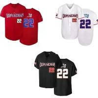 ราคา ผู้ชาย # 22 # 13 เสื้อเบสบอลปักตัวอักษร - เสื้อกีฬาโดมินิกัน - ระบายอากาศได้ดี - แขนสั้นสำหรับผู้ชาย (1733999726912112480)