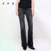 ราคา CPS กางเกงยีนส์ขาบานเอวต่ำสีดำ ผู้หญิง BLACK LOW-RISE FLARE JEANS รุ่น C26SGWA011 (SS26#A1) (1734000832569050414)
