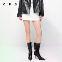 ราคา CPS กางเกงกระโปรงยีนส์สั้นขอบรุ่ย ผู้หญิง MID WAIST JEANS SKORTS รุ่น C26SGWA003 (SS26#A1) (1734000780120261934)