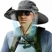 ราคา หมวกพัดลมพลังงานแสงอาทิตย์ พัดลม 2 ตัว พัดลมชาร์จ USB ปรับความเร็วได้ 3 ระดับ หมวกสีเทาเข้ม พร้อมพัดลม พัดลมพร้อมหมวก (1732494802457429590)