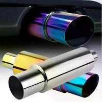 ราคา ท่อไอเสียรถยนต์/มอเตอร์ไซค์ ทรงกลม แบบปรับแต่งได้ ท่อไอเสียสไตล์สปอร์ต สแตนเลส ท่อไอเสียหลัง อุปกรณ์เสริมรถยนต์ (1734267461574559270)