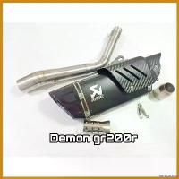 ราคา herborshop ใช้งานได้ สลิปออน Demon GR200R วัสดุแสตนเลสเกรด 304+ปลายท่อ R1ดำ(แถมแคทลดเสียง) มี โอไฟ 2 ตา แต่ง สวย รถ มอเตอร์ไซค์ (1730522337495910877)