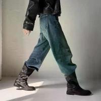 ราคา รองเท้าบูทคาวบอยตะวันตกย้อนยุค, หนังแท้, สำหรับผู้หญิง, รองเท้าบูทกลางน่อง, รองเท้าบูทมาร์ติน, สีดำ, สไตล์มอเตอร์ไซค์, รองเท้าบูทสั้น, รองเท้าบูทข้อมือ, ใหม่ในปี 2568 inline ska (1732428600043799596)