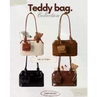 ราคา Hertype - Teddy Bag กระเป๋าสะพายไหล่พร้อมกระเป๋าลูก ลดราคา cute bag gwdaily shoulder moss doom สะพายlyn (1733720271760492313)