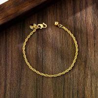 ราคา ร้านทอง รุ่นเดียวกัน ชุบทองคำแท้ 999 ลดราคา 90% สินค้าข้ามพรมแดน เครื่องประดับเอเชียตะวันออกเฉียงใต้ ขายดีที่สุด สร้อยข้อมือถัก กำไลข้อเท้า โลหะผสมทองแดง จำลองทองทรายเวียดนาม ทนทาน (173402195475592160