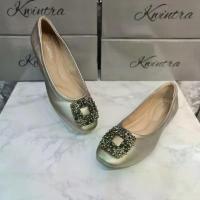 ราคา B21รองเท้า Kwintra รุ่น Classy รองเท้าคัทชู สีเทาเมทาลิค หนังนุ่ม พื้นนิ่ม บุฟองน้ำทั้งคู่ ลดราคา gooddy ส้นเตารีด พื้นนุ่ม ใส่สบาย แตะ หนา (1733186104741103127)