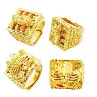 ราคา ร้านทองสไตล์เดียวกัน ชุบทองแท้ 999 ลดราคา 90% แหวนเปิดหัวมังกรสีดิงสีทองสำหรับผู้ชาย แหวนทองเหลืองชุบทองรูปทรงสี่เหลี่ยมพร้อมลายปี่เซียะสำหรับผู้ชาย (1734021965664978624)