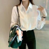 ราคา เสื้อเชิ้ตสีขาว แขนยาวผู้หญิง คอตั้ง สีพื้นเรียบง่าย กระดุมหน้า เหมาะสำหรับทำงาน แฟชั่นเกาหลี สไตล์ลำลองคลาสสิก มาใหม่ ใส่สบาย เสื้อ เชิ้ต สีม่วง กราม สไบลาย ดอก สงกรานต์ (1731205150881646285)