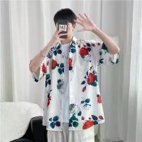 ราคา เสื้อฮาวาย แขนสั้นผู้ชาย แฟชั่นเกาหลี วินเทจ อก สงกรานต์ ชายและหญิง สวมเสื้อฮาวาย (1734061799608255888)