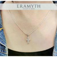 ราคา สร้อย evileyeEramyth J.(เอรามิท). สร้อยคอ เงินแท้ + จี้ รูปทรงกางเขน ฝังเพชรกลม สวิส CZ สินค้ามาตรฐานส่งออก (1734217280608765530)