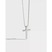 ราคา พร้อมส่ง แท  WILLFAN Necklace สร้อย S925 Simple and Versatile Cross สร้อยคอเงินแท้ สร้อยคอไม้กางเขน (1734241393574839438)