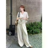 ราคา ชุดสองชิ้น] แฟชั่นหรูหราสไตล์ชาแนลเล็กๆ สำหรับผู้หญิง เสื้อแขนระบายฤดูร้อน กางเกงขายาวเอวสูง เสื้อ ผ้า สาว อวบอ้วน byminny ชุด ไป ทะเล สร้อย สมายด์ สไตล์ สาวอวบ ช ุ ด ใ ส ่ เ ล ่ (1733712952878663177)