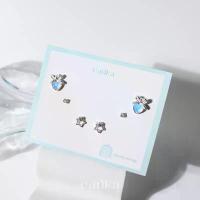 ราคา earika.earrings - blue wendy bow set เซ็ตต่างหูหัวใจผูกโบว์สีฟ้า ก้านเงินแท้ชุบทองคำขาว เหมาะสำหรับคนแพ้ง่าย สร้อย คอทอง ไมครอน อีวิล อาย (1733004782946780480)