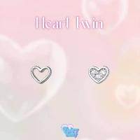 ราคา Fairybaby ต่างหู Heart Twin ตุ้มหู รูปหัวใจ สีเงิน สวยไม่ซ้ำใคร 1 คู่ 2 ชิ้น ใส่ไปโรงเรียน มินิมอล ดีไซน์ใหม่ สวยมาก โหลสุ่ม เครื่องประดับ สร้อย ข้อมือ เสริมดวง หิน ตา แมว กําไร สายมู (173303134795481