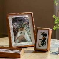 ราคา กรอบรูปไม้จันทน์สีทอง สไตล์คลาสสิก ทรงกลม ทำจากไม้เนื้อแข็ง รูปทรงสี่เหลี่ยมแนวนอนที่หรูหรา ขอบเรียบ โครงสร้างไม้ที่ทนทาน เหมาะสำหรับตกแต่งบ้าน สำนักงาน และงานแต่งงาน (1733027848745944405)
