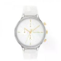 ราคา นาฬิกาผู้หญิง Calvin Klein CK25200244 สาย Silicone สีขาว (1733796336644622139)