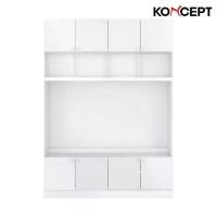 ราคา Koncept Furniture ชั้นวางทีวี 160 ซม. รุ่น Contini Plus Mid Gloss สีขาว สีครีม (1730334533199825146)
