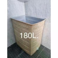 ราคา CODถังน้ำเข้ามุม 180 ลิตร ทรงสี่เหลี่ยม ลายแกรนิตสีทราย-สีขาว กว้าง47 ยาว66 สูง73 ซม.TikTok (1733029904781116706)