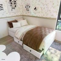 ราคา Disney Home เตียง 2 ลิ้นชัก DISNEY รุ่น MICKEY-MC 3.5 ฟุต สีขาว (110x204x28 ซม.) (1734110239826347327)