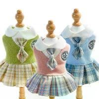 ราคา ชุดสุนัขสไตล์วิทยาลัยสำหรับสุนัขตัวเล็ก กระโปรงลายสก๊อต สีชมพู ฟ้า เขียว เสื้อผ้าสุนัขฤดูใบไม้ผลิ แมว ชิวาวา ไซส์ XL (1734359213518850015)