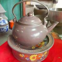 ราคา กาน้ำชาดินเผาโบราณ ปั้นชาอี๋ซิง ผิวขัดมัน สีดำ ใบใหญ่ ป้านชาอี๋ซิง ป้านชาเก่า (1733802713107432818)