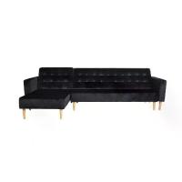 ราคา Global House PULITO โซฟาเบดเข้ามุม รุ่น FALKNER สีดำ (1729830604704615301)