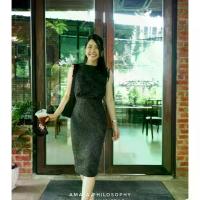 ราคา ชุดสำหรับ สุภาพสตรี AMATA เดรส Black sugar jelly สีดำ (1733504915323388984)