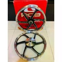 ราคา ล้อแม็ก (RACING BOY) ขอบ 17 MIO/FINO/NOUVO/MIo125/CLICK110-125 สีดำ ขาว,ปัดขอบ (1733988774496995120)