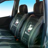 ราคา หุ้มเบาะหนัง PVC มิกกี้เมาส์ Mickey Mouse สีดำ-เทา ลิขสิทธิ์แท้ #หุ้มเบาะรถ (1733858500826465897)