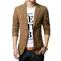 ราคา สูทผู้ชาย เสื้อสูทออกงาน สูทลำลอง สูทแฟชั่น ใส่ได้หลายโอกาส สีดำ สีน้ำตาล สีเบจ (จัดส่งใน2วัน) (1734263206697927805)