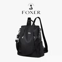 ราคา กระเป๋าเป้สะพายหลัง FOXER สไตล์เรียบง่าย น้ำหนักเบา เหมาะสำหรับใช้ประจำวัน ป้องกันการโจรกรรม กันน้ำ สีดำ (1732727022627685660)