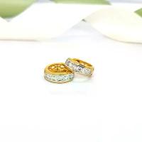 ราคา ต่างหูห่วงเพชรธรรมชาติ สีทอง9k มีใบรับประกันให้ครบดูแลตลอดอายุการใช้งาน (1731864741532304960)