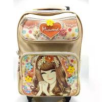 ราคา กระเป๋าลากสำหรับเด็ก/ กระเป๋านักเรียนล้อลาก ลาย Minmie สีทอง ลิขสิทธิ์แท้ 100% (1733825058238661996)