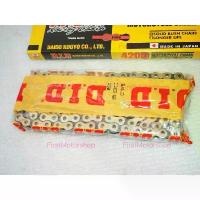 ราคา โซ่ DID สีทอง 420D 132 ข้อ KR150 Serpico TZR150 สำหรับล้างบาง420 นำเข้าจากญี่ปุ่น พร้อมชุดข้อต่อ Firstmotorshop (1733156302279640746)