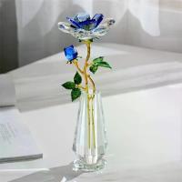 ราคา รูปปั้นโรสคริสตัล ทำจากแก้วแฮนด์เมด ลำต้นโกลเด้น กลีบสีชมพูและสีเหลือง เหมาะสำหรับตกแต่งบ้านและของขวัญวันวาเลนไทน์และเทศกาลฤดูใบไม้ผลิ ธีมดอกไม้สดใส สีทอง (1733063039147344945)