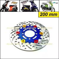 ราคา [COD] [tiktok](C) MORIN จานดิสเบรค หน้า สีน้ำเงิน จานดิส ขนาด 200 mm สำหรับ มีโอทุกรุ่น ที่ไม่ใช่หัวฉีด (MIO), ฟีโน่ทุกรุ่น ที่ไม่ใช่หัวฉีด (FINO) (1733178286456407841)