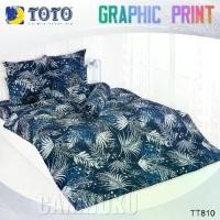 ราคา TOTO ชุดผ้าปูที่นอน 3.5ฟุต 6ฟุต ลายกราฟฟิก Graphic TT810 สีน้ำเงิน ลิขสิทธิ์แท้ #โตโต้ (1734316859402257971)