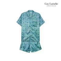 ราคา Guy Laroche ชุดนอนคอปก แขนสั้น ขาสั้น พิมพ์ลาย ผ้า Polyester เรียบ ลื่น สีเขียว รุ่น JPC7525S6GR (1734074547207898409)