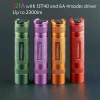 ราคา COD ไฟฉาย Convoy S21A+ หลอด sst40 2300LM สีแดง สีม่วง สีส้ม สีเขียว (1731338172538848729)