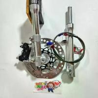 ราคา ชุด6ชิ้น กระบอกโช้ค + แกนตัด2.5 นิ้ว สีเงิน + ปั๊มดำหมุดดำ 8.1 แทนCNC + ขาปั๊ม + จานดำหมุดไทเท + น็อต 8 ตัว + สายเบรค SW (1734334579523028890)