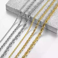 ราคา สร้อยคอเชือกเกลียว Hermah ขนาด 3/5/7 มม. สแตนเลสสีทองสำหรับผู้ชาย สร้อยคอ unisex สีเงิน ของขวัญวันวาเลนไทน์และวันเกิด ขนาด 16-30 นิ้ว (1733569969500357667)