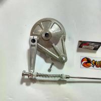 ราคา ฝาเบรค สีเงิน งานCNC ตัวใหม่ล่าสุด + มือลิงซู เจาะ + สายเบรคยืด2นิ้ว NUI WAVE110i , WAVE125R , WAVE125S , WAVE125ไฟเลี้ย (1734102417567482970)